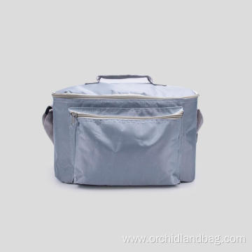 Blue Gray Large Capacity Cooler Bag